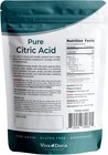 Food Grade Citric Acid Fine Grain Powder 2 Lb Resealable Bag Bulk
