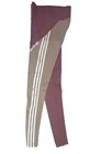 Adidas Originals High Waisted Tights Womens Small Colorblock Crimson Brown White