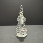 Hand-blown Clear Glass Unicorn Paperweight Figurine Art Glass Vintage