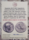 Genuine Ancient Roman Empire Silver Coin Emperor Vespasian Silver Ring With Coa 