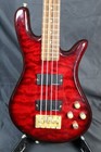 Spector Legend 4 String Electric Bass Guitar 2004 Korea Black Cherry Quilt Maple