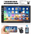 7  Double 2 Din Car Mp5 Player Bluetooth Touch Screen Stereo Radio With Camera