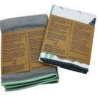 Norwex Basic Package Envirocloth Teal W dark Trim   Window Cloth Leaf New