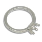 East West Oval 6 Prong Pre-notched Ring Mounting