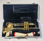 Vintage Buescher Aristocrat Trumpet Benge 7c Mouthpiece W Case Accessories 
