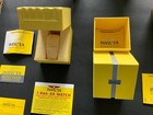 Lot Of 2 Invicta Empty Watch Display storage Boxes W  Assorted Cards   Papers