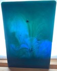 Blenko Dalle De Verre - 5077 Teal Blue   Green Wispy