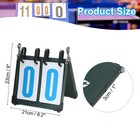 Portable Flip Scoreboard  2-digital Score Keeper Flipper  Blue