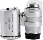 60x Magnifying Loupe Jewelry Jewelers Pocket Magnifier Loop Eyeglass Led Light
