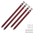 Yessources 4 Pcs Drywall Stilt Straps Adjustable Foot Band Replacement Kit Part