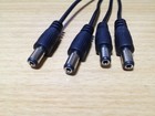 5pcs Dc 1 Female To 4 Male Power Splitter Cable For Cctv Security Camera System