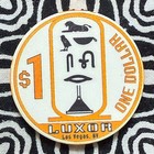 Luxor  1  pyramid  Uv Security Stamp Las Vegas  Nevada Poker Casino Chip V63