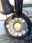 Vintage American Classic Candlestick Telephone Rotary Dial Black Retro Phone