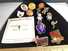 Mixed Lot Of 14 Vintage Tack Pins  Tac Pins Ohio Cross Kids Lion Etc 