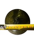 Antique British Anchor Glass Fishing Float Olive Green 95mm Maritime Buoy C 1900
