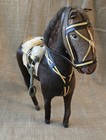 Realistic Vintage Model Horse Figure With Real Horse Hair And Glass Eyes 8  Tall
