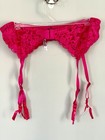 Nwt Native Intimates Hot Pink Lace Garter Belt Size L  7 