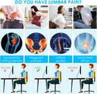 Memory Foam Lumbar Support Pillow Office Chair Car Back Cushion Ergonomic