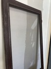 Tall Wood Vintage Screen Door Antique Aged Brown Patina Paint 80    X 30 5    X 1    