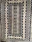 Vtg 60s Polynesian Folk Art Handmade Tapa Bark Cloth Pacific Islands 37  X 25   