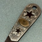 Unmarked Contemporary Silver And Gold Mounted Longhorn Hoof Pick B1