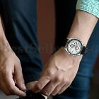 Business Quartz Watches Leather Strap Sports Fashion Analog Wrist Watch Men s