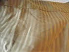 Bedskirt Full   Double Pleated Bedskirt Dust Ruffle Fabtex Mocha Brown Stripes 