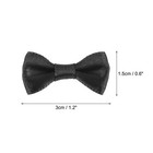 50pcs Black Bow Ties 1 2 x0 6  Mini Bowknot For Crafting Satin Bows Bulk