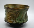 Vintage Studio Art Pottery Drip Glaze Green Planter   Pot