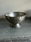 Vintage Drangsgaard Norway Handmade Pewter 93 7 Footed Bowl 4  Scandinavian