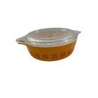 Vintage Pyrex Town And Country Bakeware Set Orange Yellow Retro Cottagecore