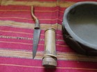 Rhade Montagnard Sacrificial Knife   Blood Collection Bowl   1963  