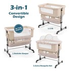 3in1 Bedside Crib For Girl Or Boy  Bedside Sleeper For Baby Portable And Adju   
