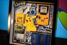 Framed Pikachu Gameboy Color 3d Effect Disassembled wall Decor teardown Art