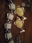 Summer White Retro Thermoset Necklace Fish Pin Set Vintage Jewelry Lot