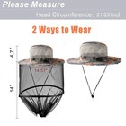 Bee Keeper Hat Beekeeping Anti Mosquito Insect Bug Net Veil Face Head Protection
