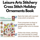 Leisure Arts Cross Stitch Holiday Ornaments Galor Cross Stitch Book- Cross