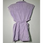 Zara Kids Girls Lavender Cutout Denim Utility Romper Jumpsuit Size 7