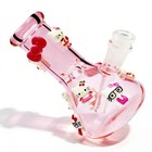 Gift    mini Pink Hello Kitty 6 5  hookah Glass Bong Smoking Waterpipe Beaker 14mm