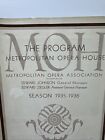 1935-1936 Season Program Of The Metropolitan Opera House Week Jan 20 To 26 1936