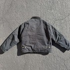 Carhartt J02 Blk Black Quilted Lined Duck Work Jacket Men   s Size 44 Regular