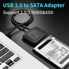 Usb 3 0 To Sata External Hard Drive Reader 2 5  3 5  Hdd Ssd Power Adapter Lot