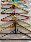 Lot Of 12 Vintage Crocheted Handmade Yarn Knit Coat Hanger Clothes Hangers  2 