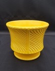 Vtg Mccoy Usa Pottery Gold Swirled Floraline Planter  1960s