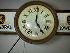 Rare Vintage Lowenbrau Light Up Beer Sign Advertising Bar Clock Working 30 