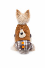 Dog Winter Coat Soft Fleece Hoodie With Plush Back  Warm Pet Jacket For Dogs