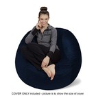 Sofa Sack Bean Bag Chair  4 Ft Sack  Navy - Cover
