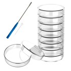 60 90 100mm Glass Petri Dishes With Lids Autoclavable Lab Petri Plates Reusable