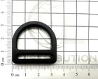 Duraflex 25mm   1 Inch Black Double Bar Plastic D-ring  pack Of 10 
