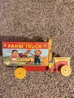 Vintage 1950 s  845 Rocking Campbells Kid Farm Truck Pull Toy